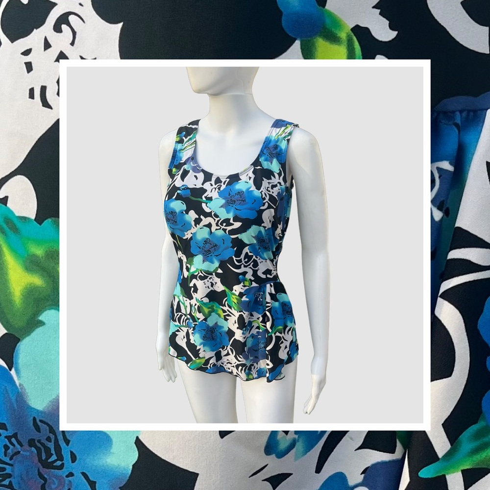 Blair Blue Floral Swimsuit